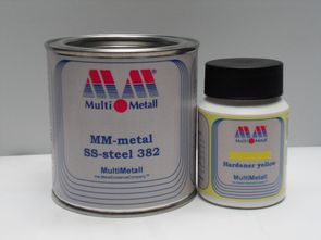 MM-metal SS-steel 382 with Hardener yellow